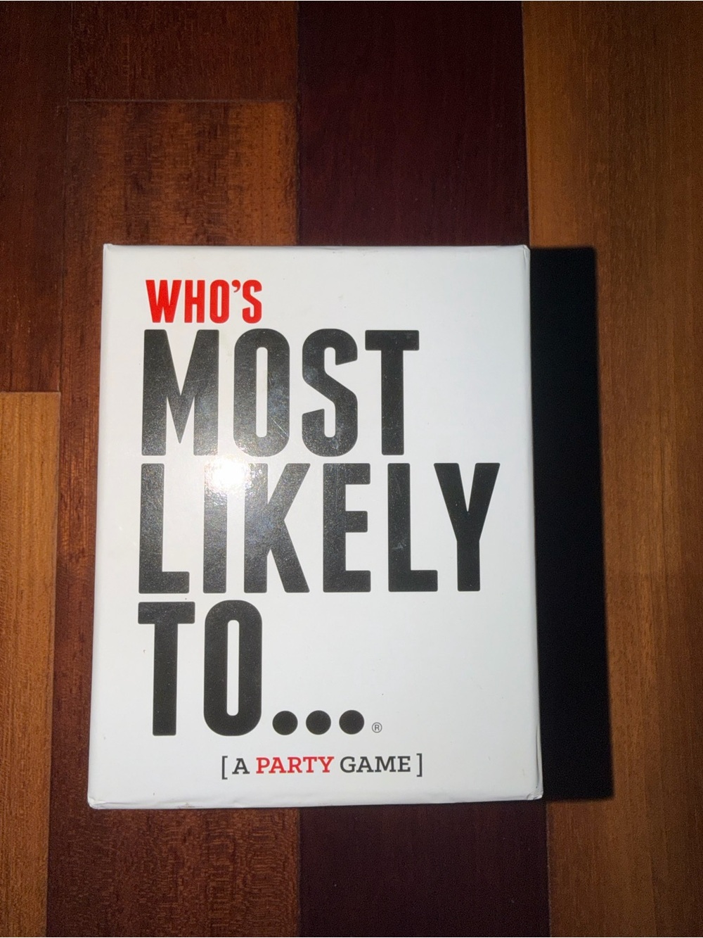 Who's Most Likely To... Party Game - White